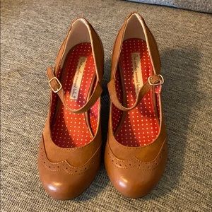 Brown Oxford Maryjane Heel